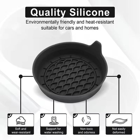 Car Cup Holder Coaster – Universal Non-Slip Silicone Car Cup Holder Insert Pads