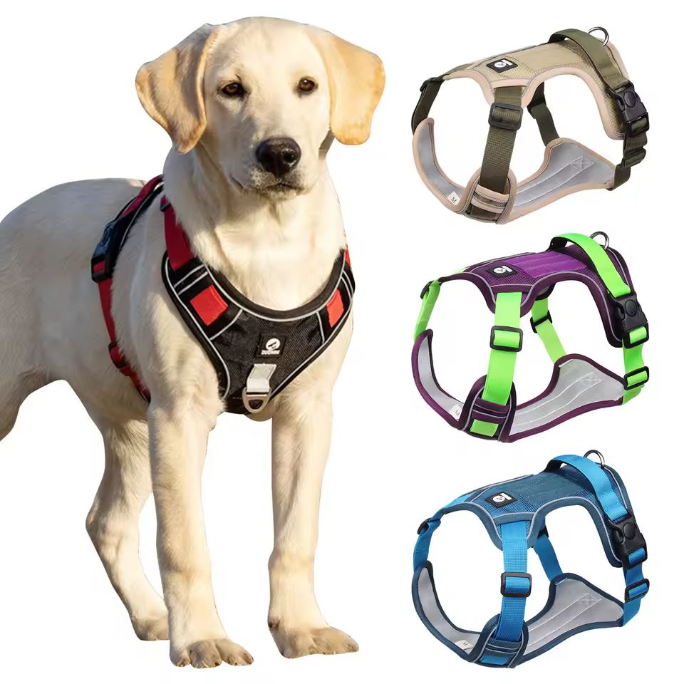 Tactical Reflective Dog Harness for Medium & Large Dogs – 1680D Waterproof Oxford Cloth