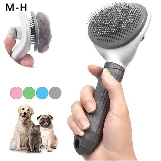 Self-Cleaning Pet Brush & Comb for Dogs and Cats – Hair Remover Grooming Tool