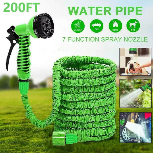 Expandable Magic Hose with High-Pressure Water Gun – 7 Spray Functions for Car Wash & Garden Watering