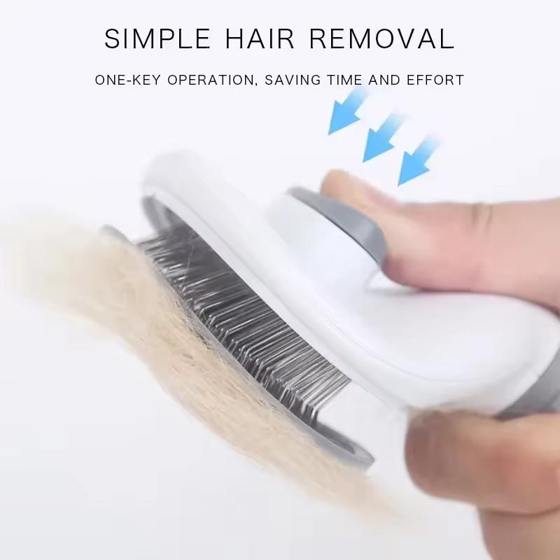 Self-Cleaning Pet Brush & Comb for Dogs and Cats – Hair Remover Grooming Tool