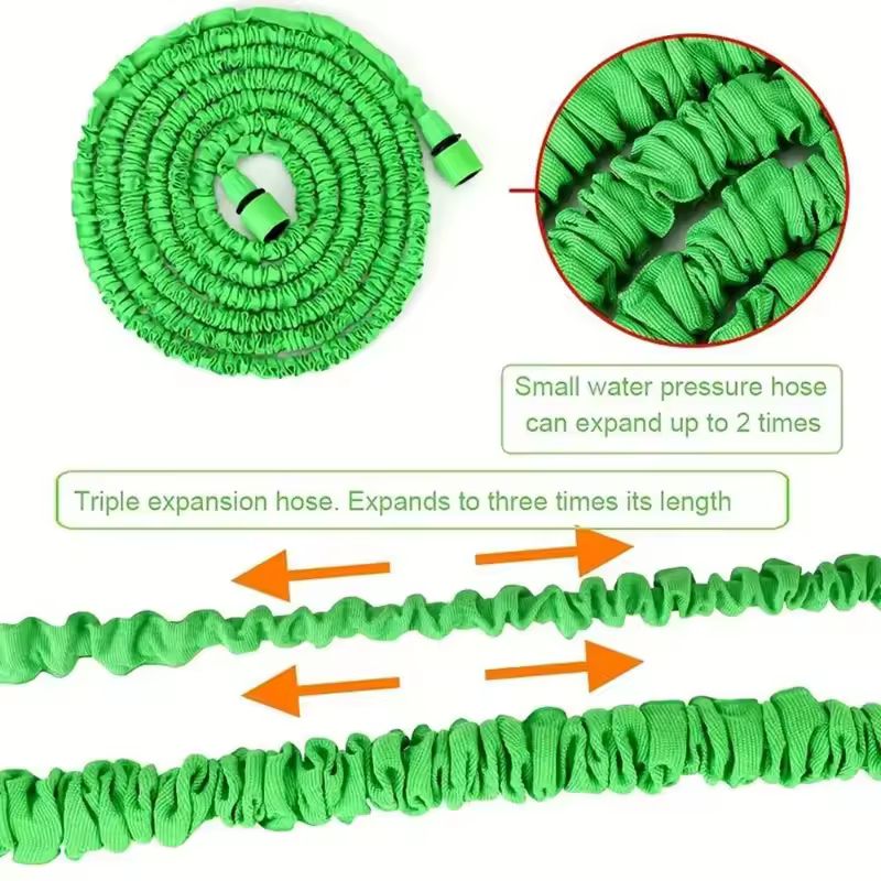 Expandable Magic Hose with High-Pressure Water Gun – 7 Spray Functions for Car Wash & Garden Watering