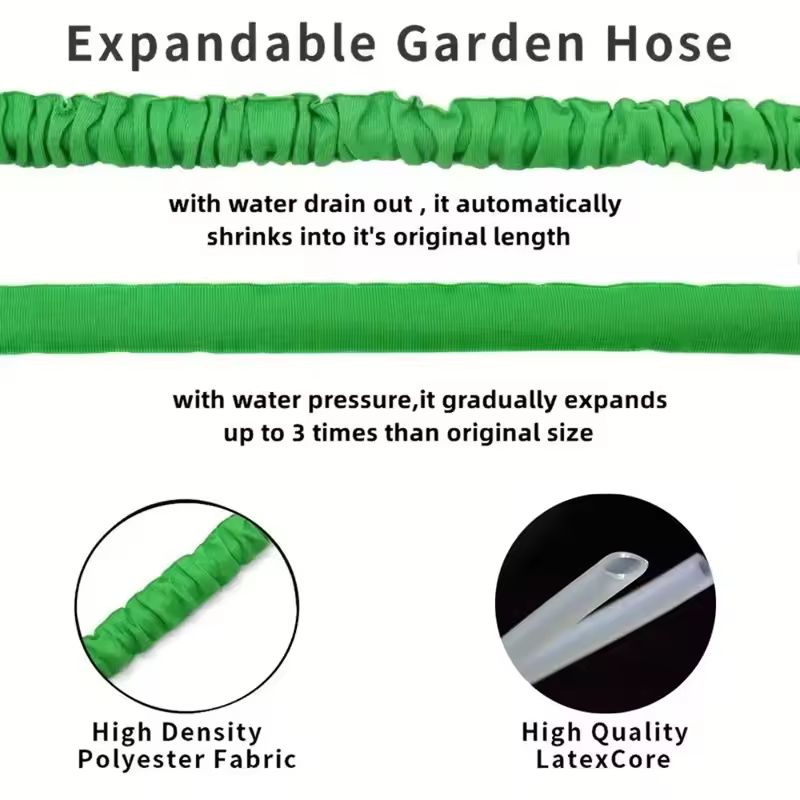 Expandable Magic Hose with High-Pressure Water Gun – 7 Spray Functions for Car Wash & Garden Watering