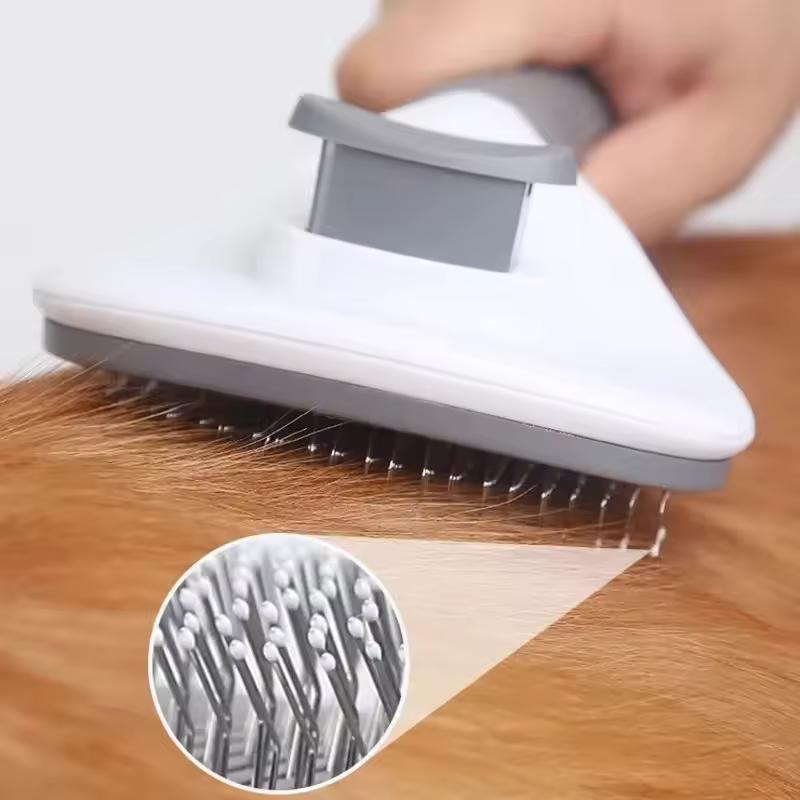 Self-Cleaning Pet Brush & Comb for Dogs and Cats – Hair Remover Grooming Tool