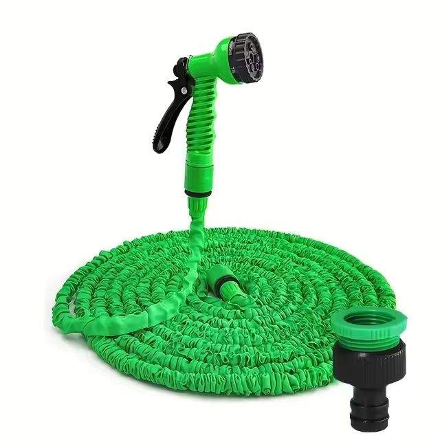 Expandable Magic Hose with High-Pressure Water Gun – 7 Spray Functions for Car Wash & Garden Watering