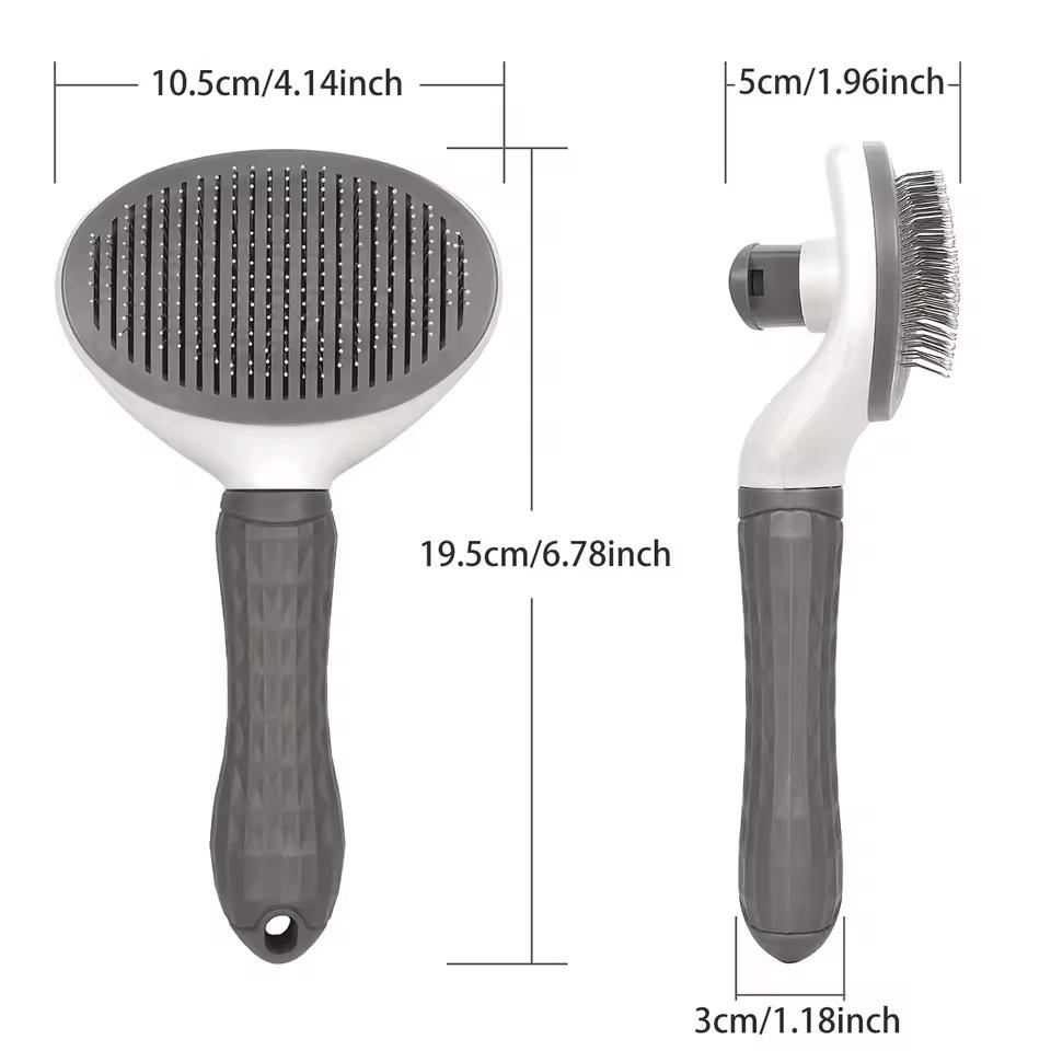 Self-Cleaning Pet Brush & Comb for Dogs and Cats – Hair Remover Grooming Tool
