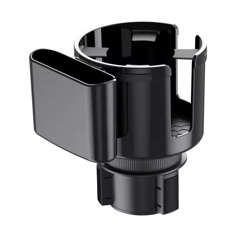 Car Cup Holder Expander & Organizer – Multipurpose Expandable Cupholder Adapter with Phone Holder